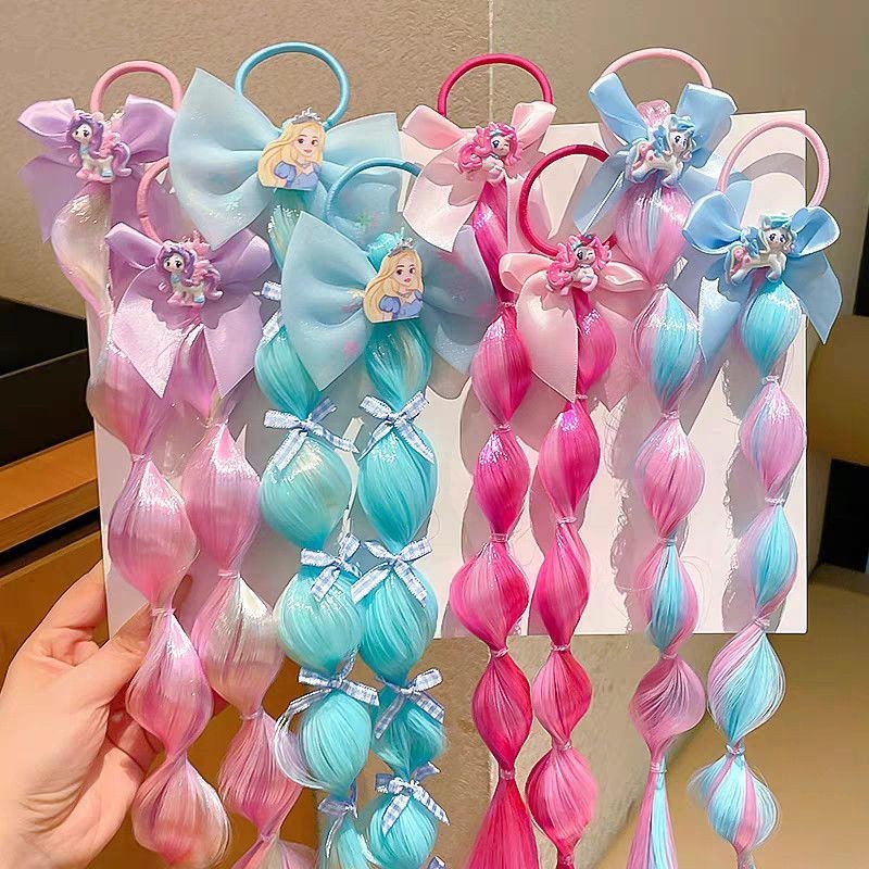 วิกผมเด็ก My Little Pony โบว์ผูกผม ยางรัดผมสําหรับเด็กผู้หญิง ผมเปียฟอง สายรัดผมสําหรับเด็กผู้หญิง