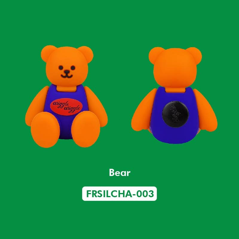 Jibbitz Charms DIY 3D jibbitz crocs Cherry Bear jibbitz crocs เกาหลี Four-leaf clover คุณภาพสูง