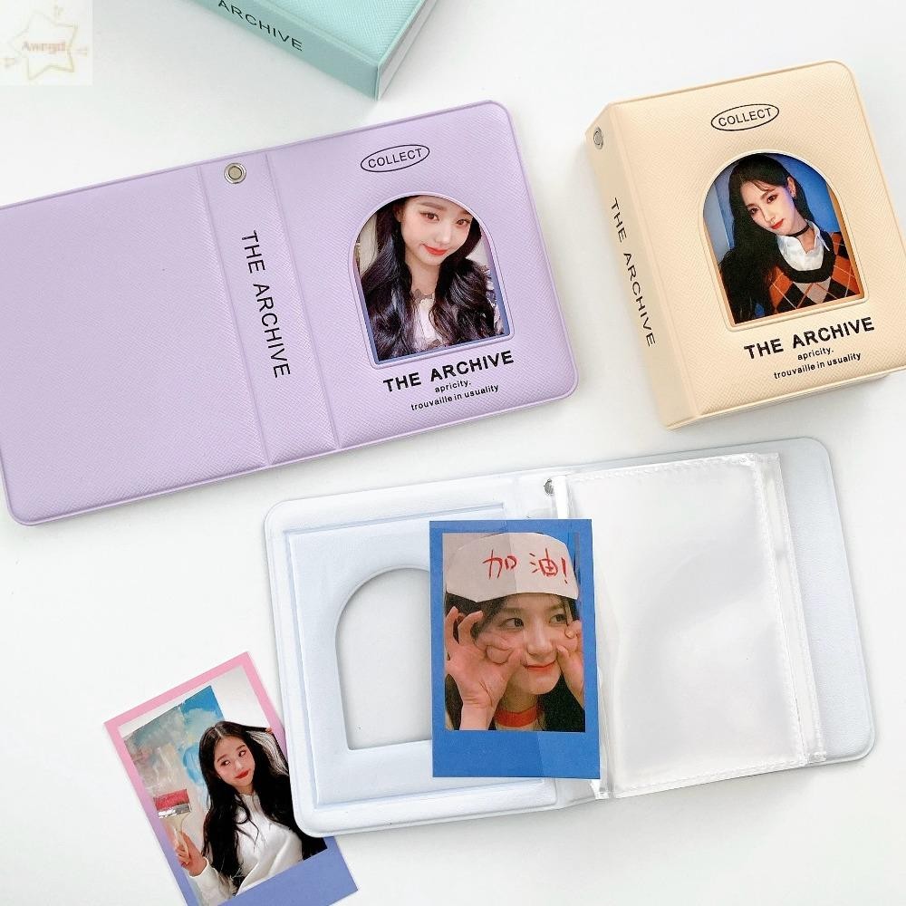 AWNGD Photo Card Album, นิ้ว Love Picture Idol Picture Kpop Card, Poka สมุดภาพเก็บ 4 นิ้ว
