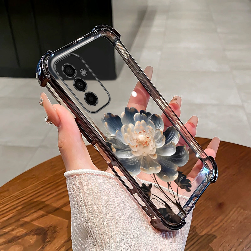 SAMSUNG สําหรับsamsung A15 A16 A36 A55 A56 5Gเคสโทรศัพท์TPUดอกบัวสร้อยข้อมือล่าสุด2025 กันกระแทกการออกแบบใหม่ความงามกรณีSZ04 - รูปที่ 3