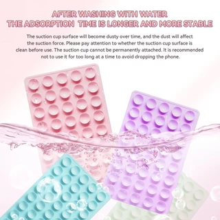 แผ่นซิลิโคนแปะมือถือ ไม่ต้องใช้กาว ติดได้ 2 ด้าน ใช้ซ้ำได้ Silicone Suction Phone Case..80 ชิ้น ดูดซับ.วัสดุซิลิโคน