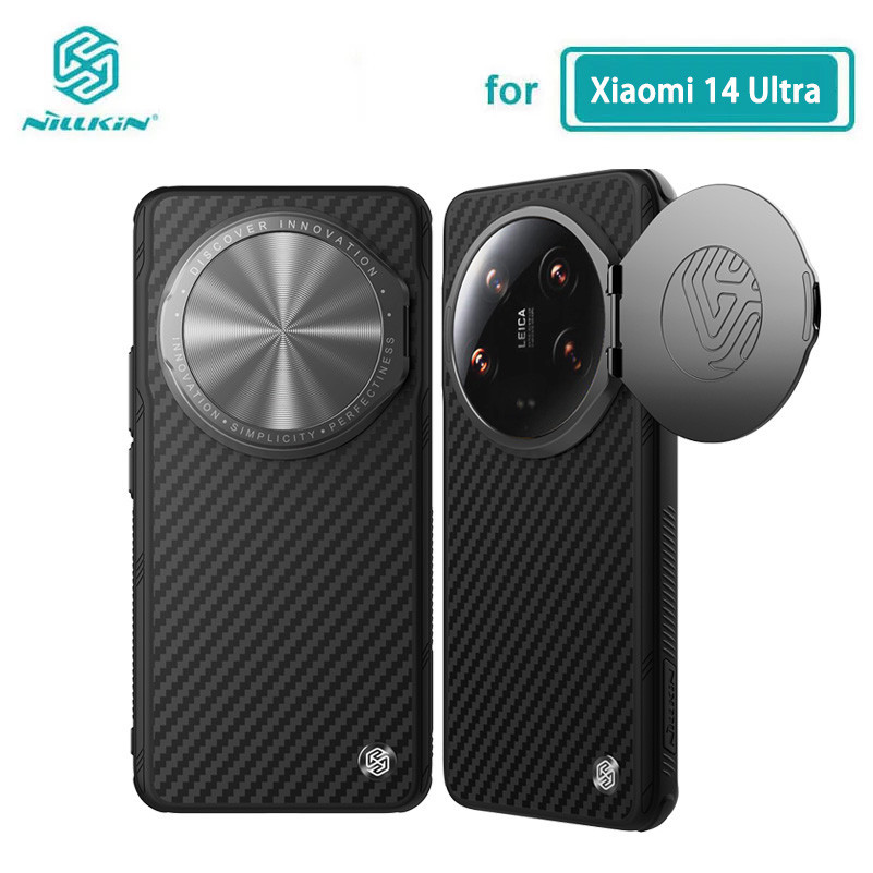 Xiaomi 14 Ultra เคส Nillkin เคสคาร์บอนไฟเบอร์ PP ปิดด้านหลัง สําหรับ Xiaomi Mi 14 Ultra