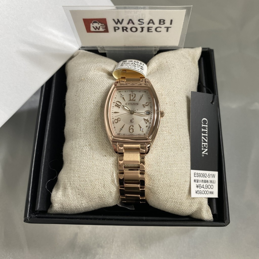 [Authentic★Direct from Japan] CITIZEN ES9392-51W Unused xC Eco Drive Sapphire glass Pink Gold SS Women Wrist watch นาฬิกาข้อมือ