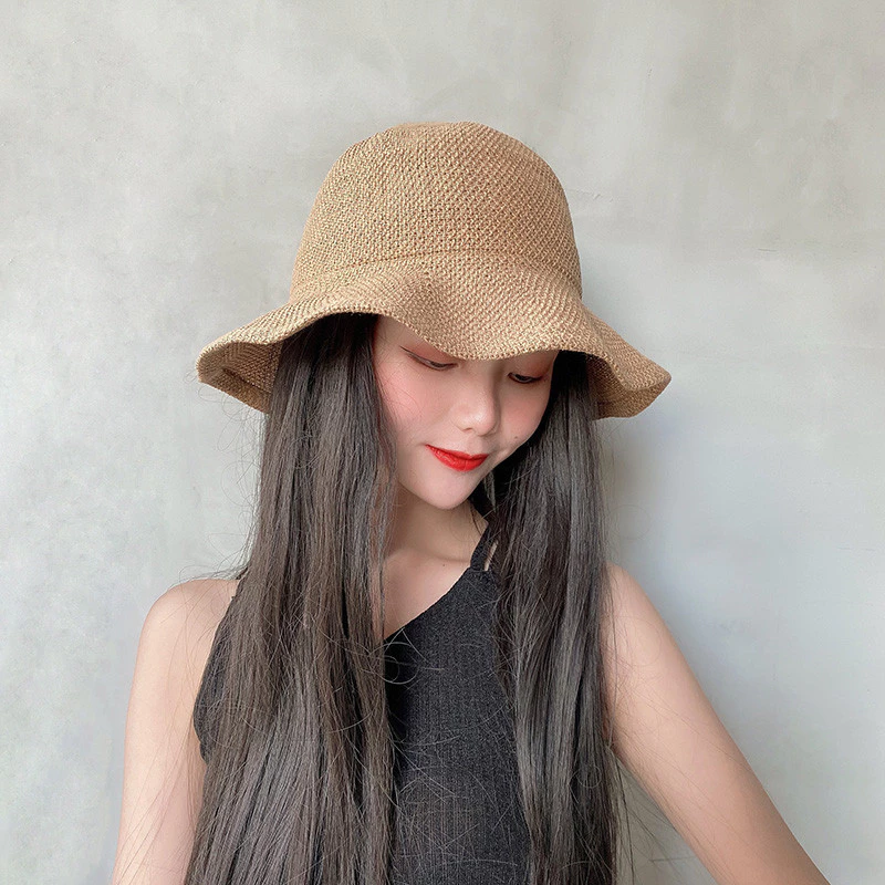 หมวกบักเก็ตกันแดดแต่งระบาย สไตล์เกาหลี สำหรับผู้หญิง thumbnail 3