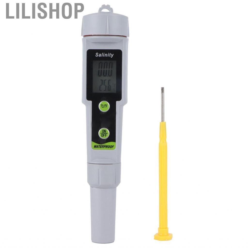 Lilishop Digital Salinity Meter Durable 0-199.9 Ppt Detector For Drinking Water