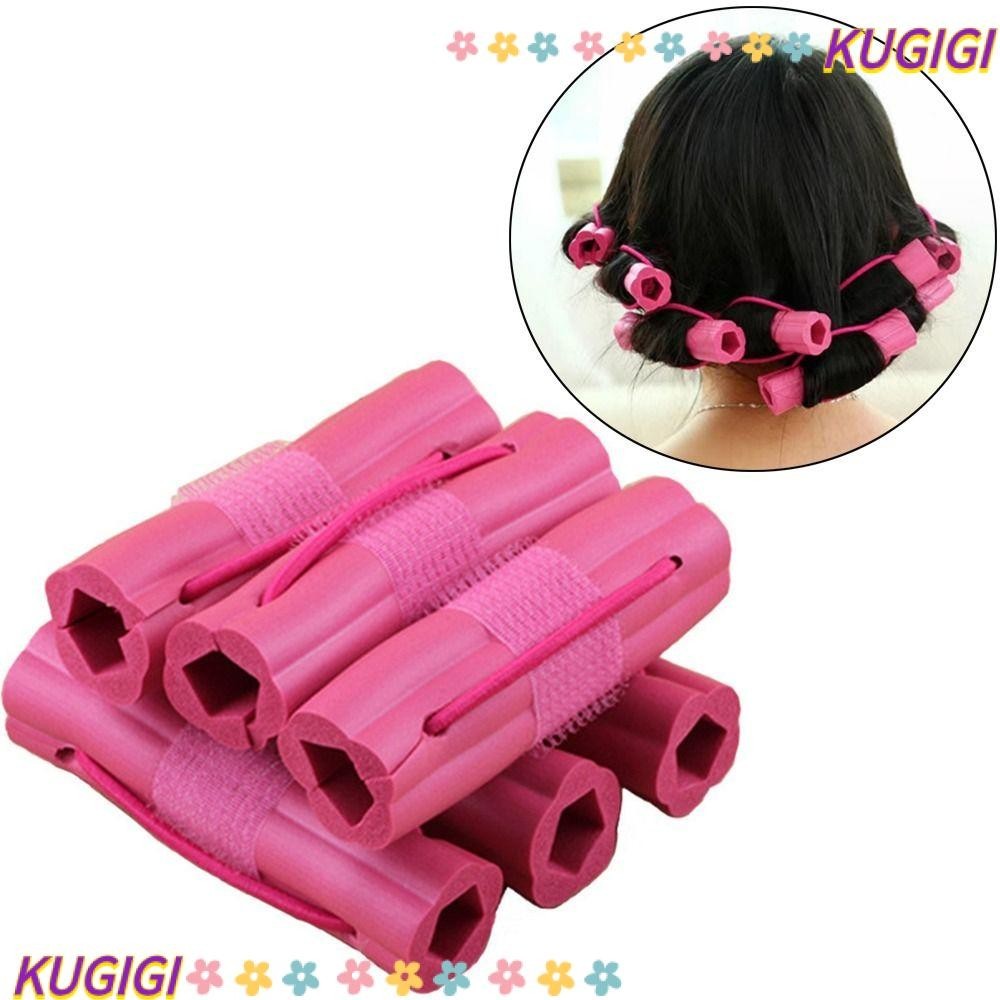 Kugigi โรลม้วนผมโฟม ฟองน้ํานุ่ม ใช้ซ้ําได้ ไม่ใช้คลิป ดัดผม สบาย เครื่องมือไม่เป็นอันตราย ผมยาว ใช้เครื่องมือจัดแต่งทรงผม นอนหลับ หัวดัดผมผู้หญิง