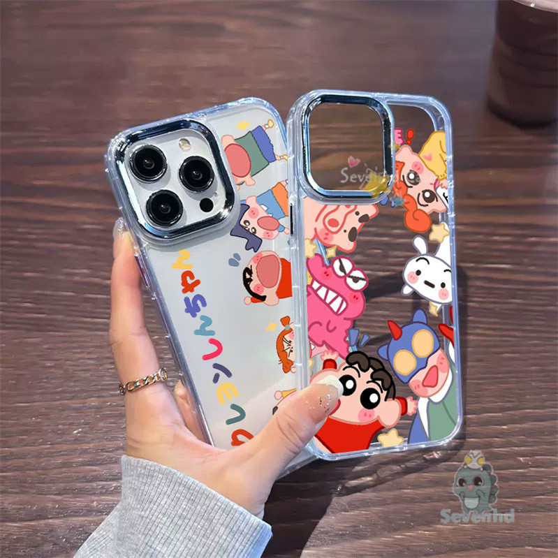 เคสซิลิโคนใส ลายการ์ตูนชินจัง สําหรับ IPhone 15 14 13 12 11 Pro Max XR 8 7 Plus SE 2020 X XS Max