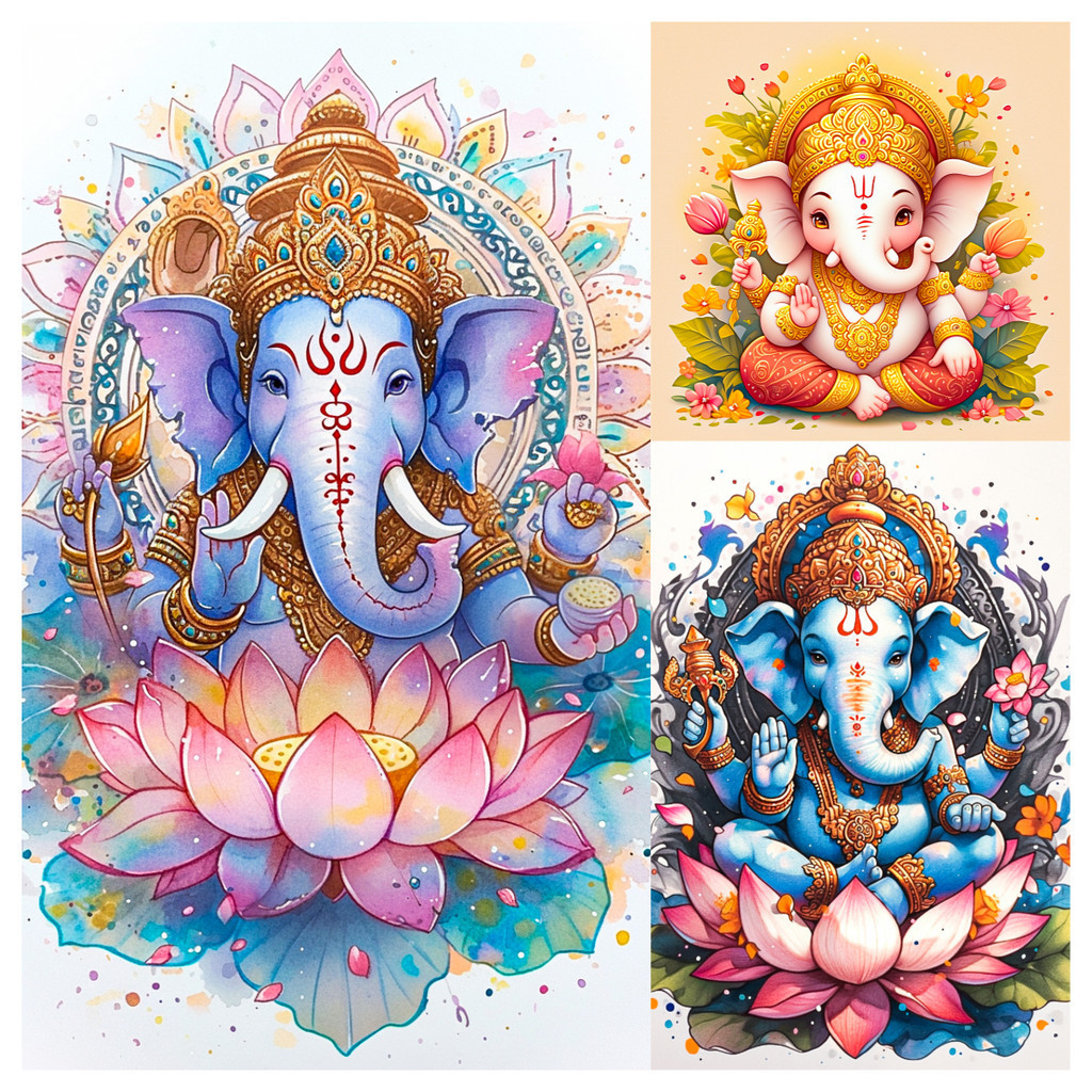 【PL】ภาพวาดปักเพชร พลอยเทียม คริสตัล ทรงกลม ลายเทพเจ้า 5D ขนาด 30x40 ซม. DIY สําหรับตกแต่งบ้าน