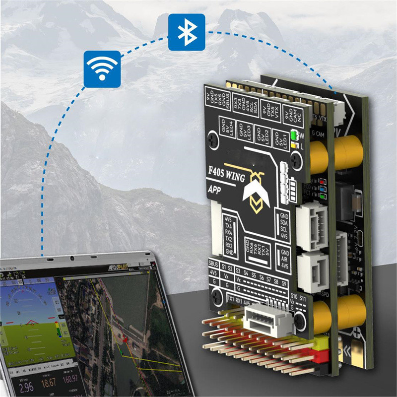F405 WING APP ArduPilot INAV 2-6S ตัวควบคุมการบินสําหรับ RC FPV โดรน