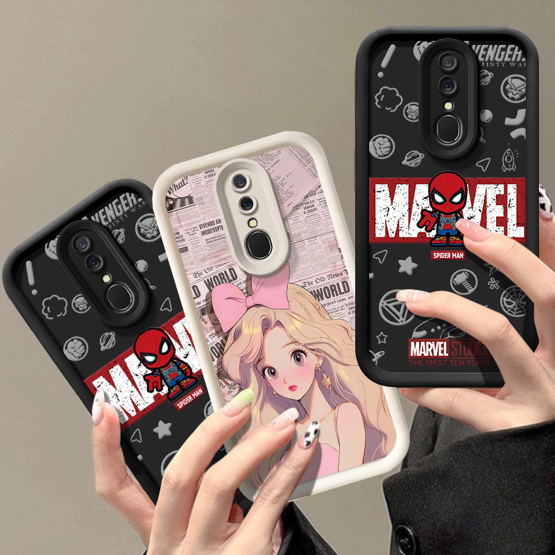 การ ์ ตูนการ ์ ตูนซิลิโคนนุ ่ ม Graffiti กรณี Angel Eye เคสโทรศัพท ์ เหมาะสําหรับ OPPO F11/A9X/A9 2019