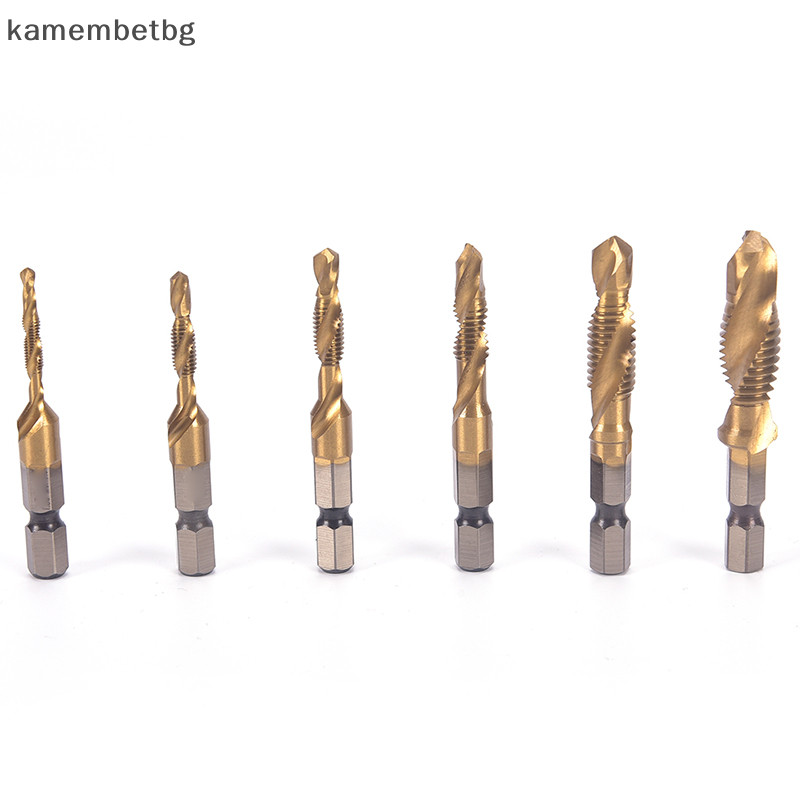 Kamembetbg M3-M10 ดอกต๊าปเกลียว ก้านหกเหลี่ยม ชุบไทเทเนียม HSS