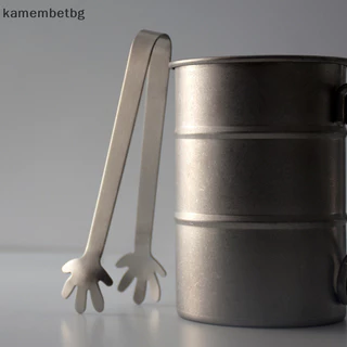 Kamembetbg คลิปสแตนเลสแหนบน้ําตาลอาหารคลิปบาร์บีคิว Ice Clamp เครื่องมือบาร์ครัวเสิร์ฟ Tong อุปกรณ์ครัว TH