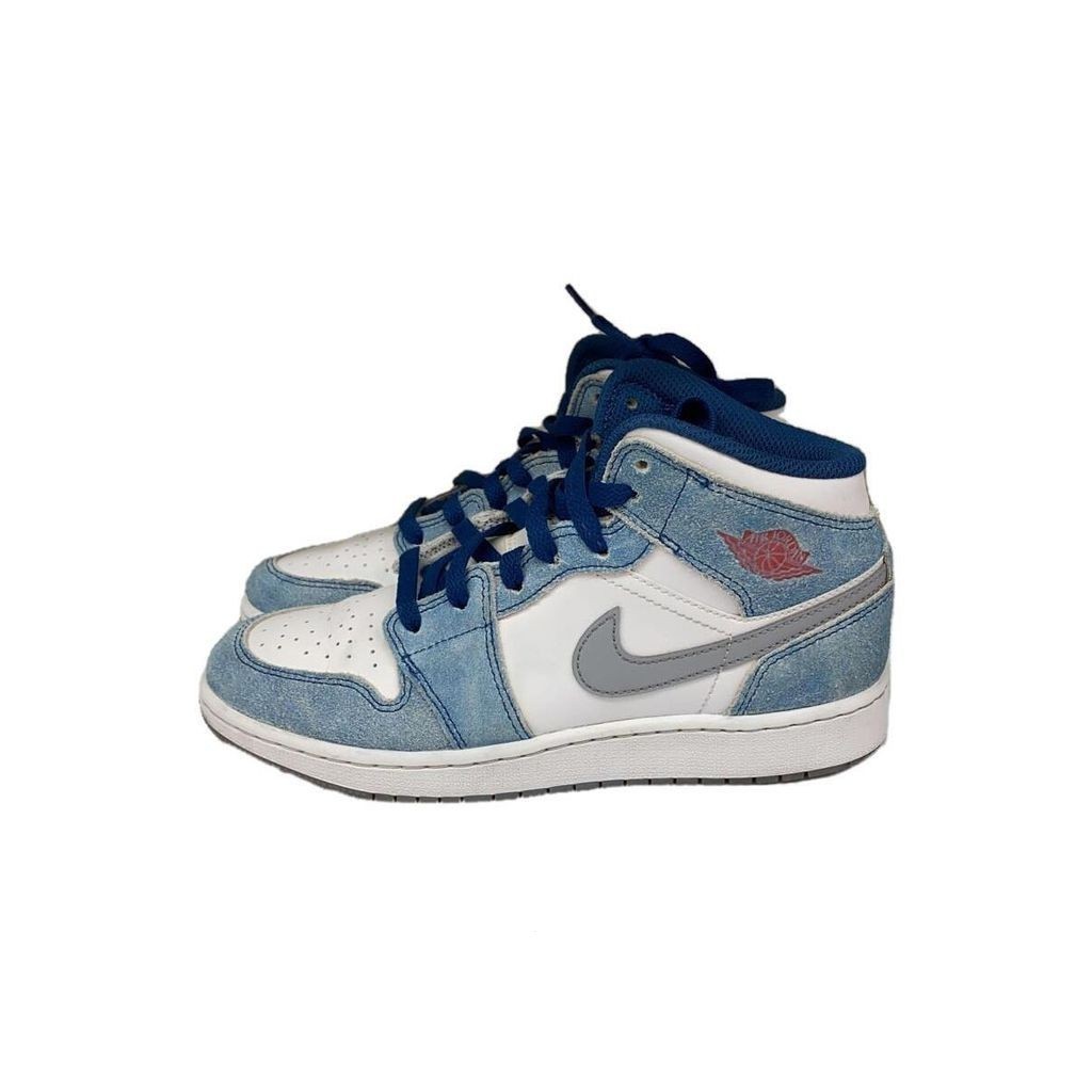 Nike รองเท้าผ้าใบ Air Jordan 1 2 3 5 High Cut mid Blue 23.5 ซม. ส่งตรงจากญี่ปุ่น มือสอง