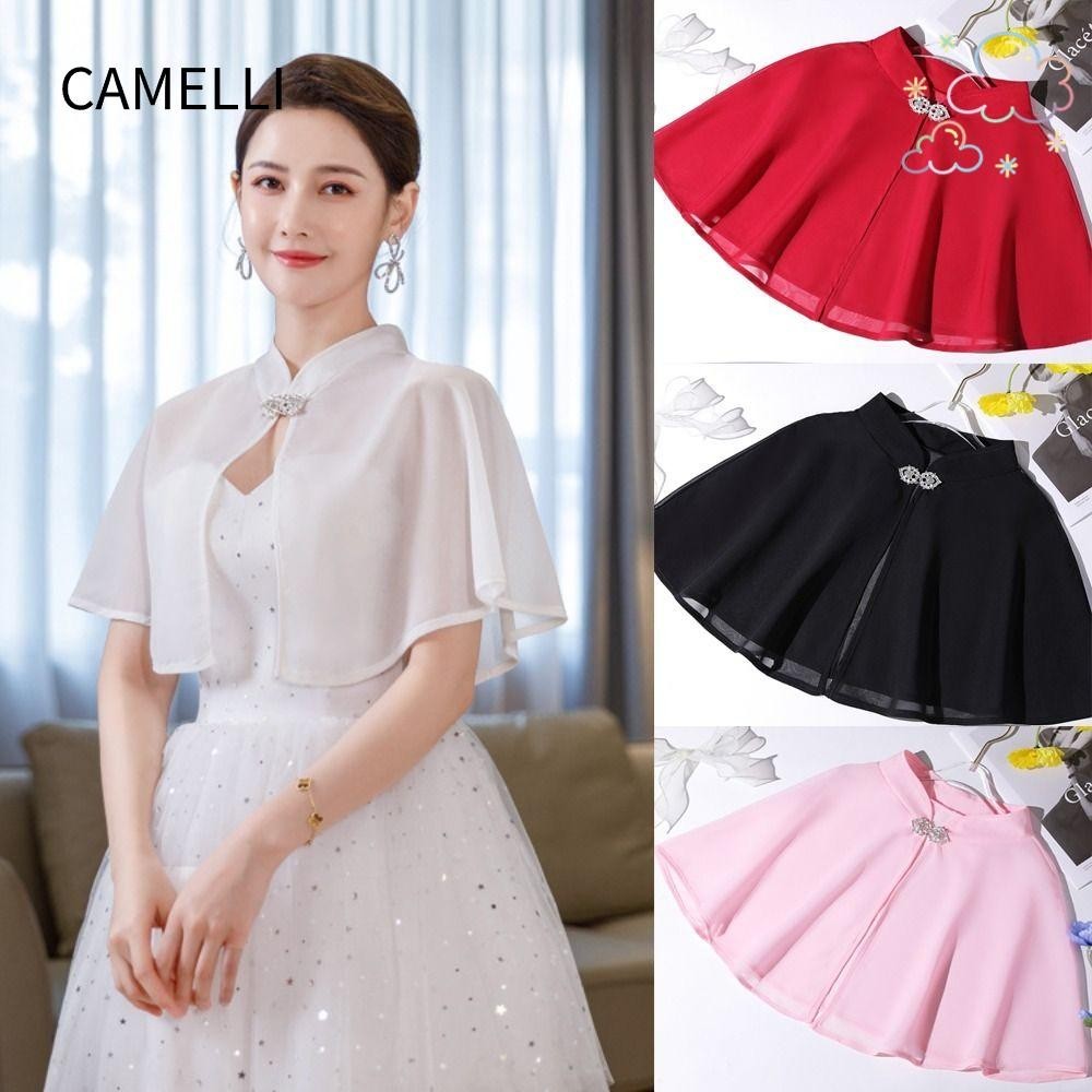 Camelli ผ้าคลุมเจ้าสาว งานแต่งงาน หรูหรา นุ่ม ผ้าคลุมงานพรอม ราตรี