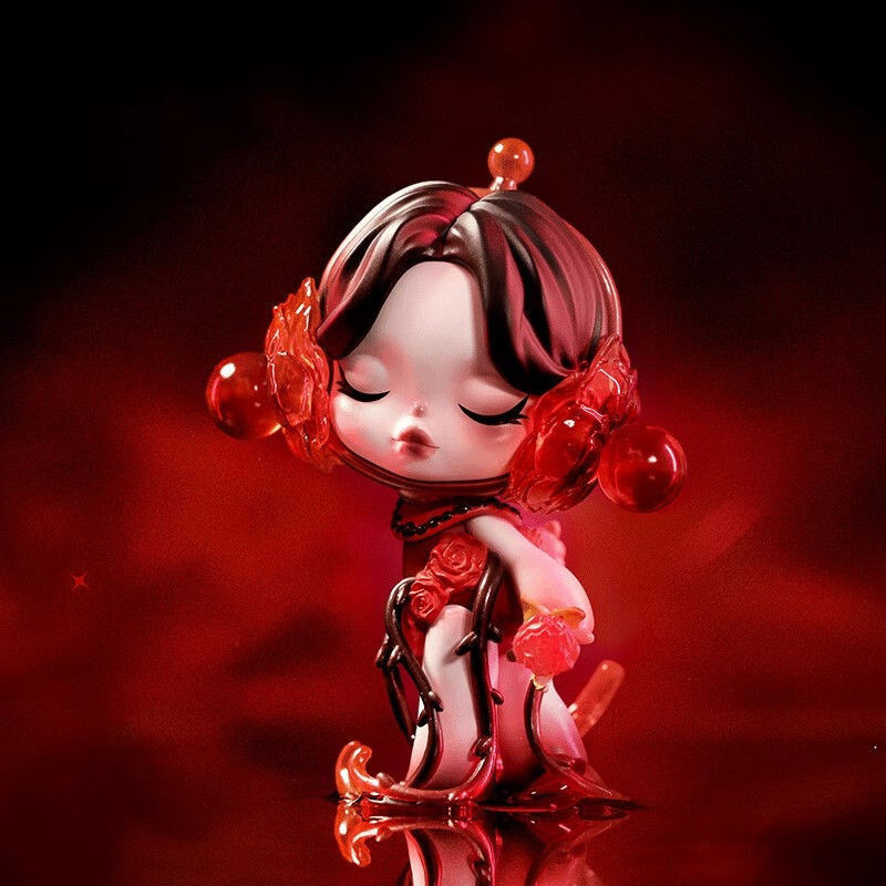 คุณภาพสูง Motherland รุ ่ น Pop Mart Blood Rose ลิฟต ์ วันวาเลนไทน ์ อินเทรนด ์ Play รูปสาวของขวัญเครื ่ องประดับ