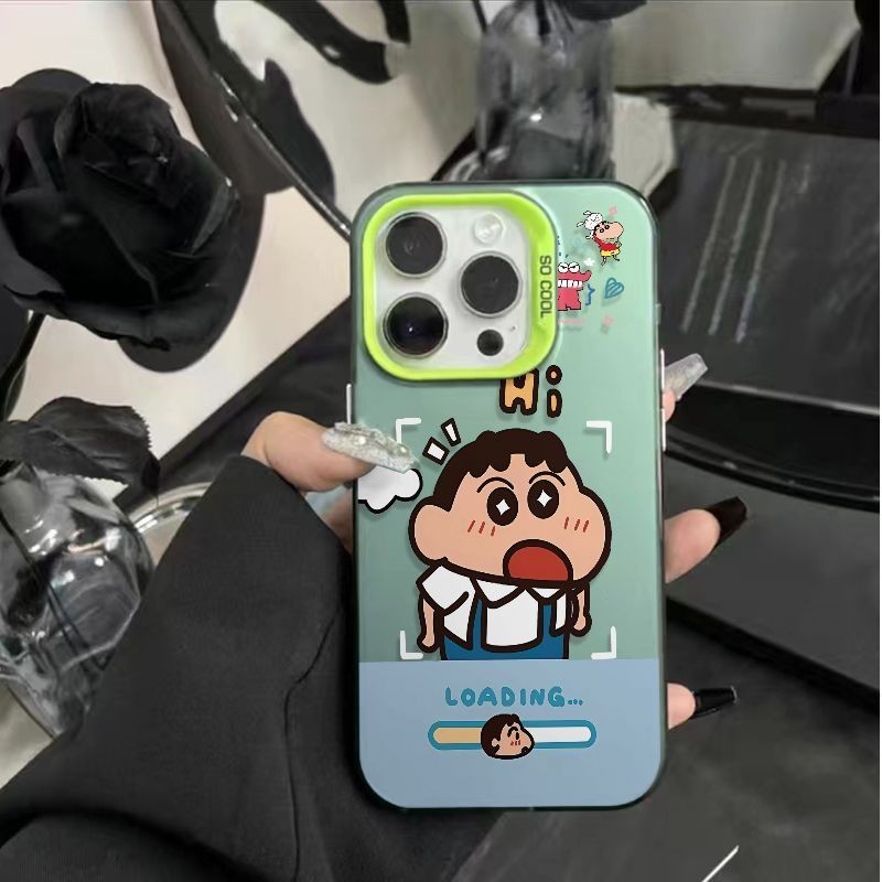 JM Cloud Shin-Chan Vitality Case เหมาะสําหรับ Apple 15/14/13 เคสโทรศัพท์ iPhone12/11Promax7/8plus IF