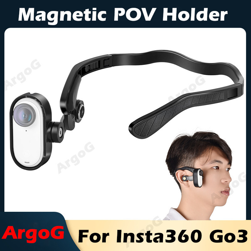 Argog Magnetic POV Holder สําหรับ Insta360 GO 3 Head Mount Insta360 GO 3 อุปกรณ ์ เสริม