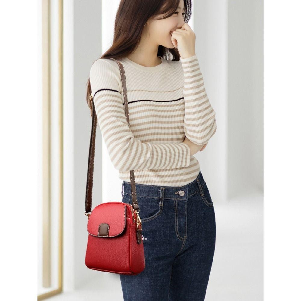 กระเป๋าสะพาย ROSE, กระเป๋าหนัง Mini Crossbody, กระเป๋าแฟชั่น Casual Square Bag Women