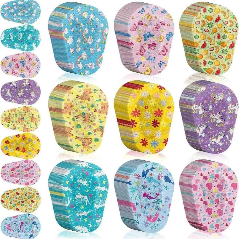 Kentontllb 20 ชิ้น ผ้าปิดตาเดี่ยวสําหรับเด็ก, การแก้ไขสายตาเอียงสีทึบเด็ก Amblyopia Eye Patch, Supple Vision Care สบาย Eye Patch