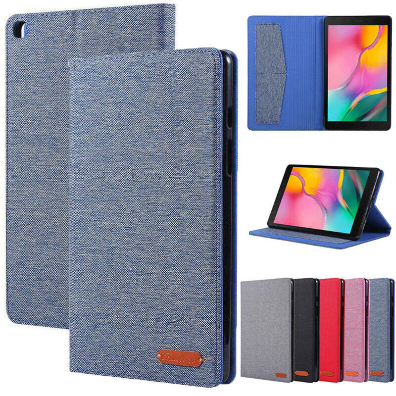 รูปแบบผ ้ าสําหรับ Samsung Galaxy Tab A 8.0 2019 SM-T290 SM-T295 SM-T297 แม ่ เหล ็ กกระเป ๋ าสตางค ์ ช ่ องเสียบหนังพลิกสมาร ์ ทแท ็ บเล ็ ตเด ็ กหนังกรณี