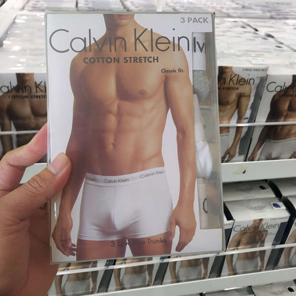 กางเกงใน กางเกงใน ck Calvin Klein ของแท้ ck กางเกงผู้ชายเซ็กซี่นักมวยนักมวยสะโพกยกผ้าฝ้าย Quadrangular Mid Rise Shorts กล่องของขวัญ