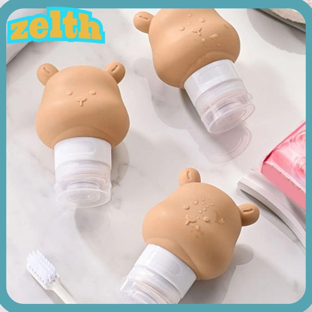 Zelth คอนเทนเนอร ์ โลชั ่ น , ขวดรีฟิลซิลิโคนซิลิโคนบีบได ้ , ขวดเปล ่ าป ้ องกันการรั ่ วแบบพกพา Travel