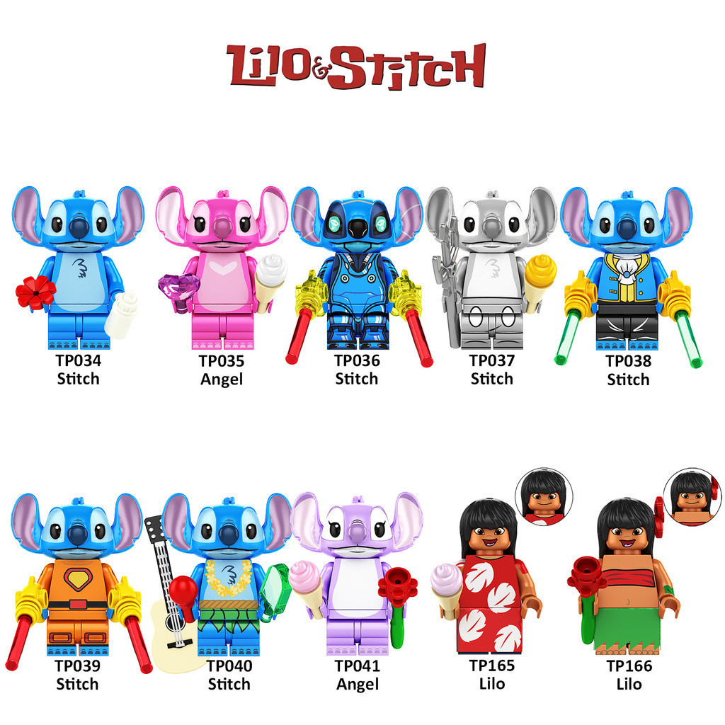 Lilo & Stitch Stitchบล๊อคและของเล่นตัวต่อ ของเล่นเด็ก ของขวัญ Minifigure
