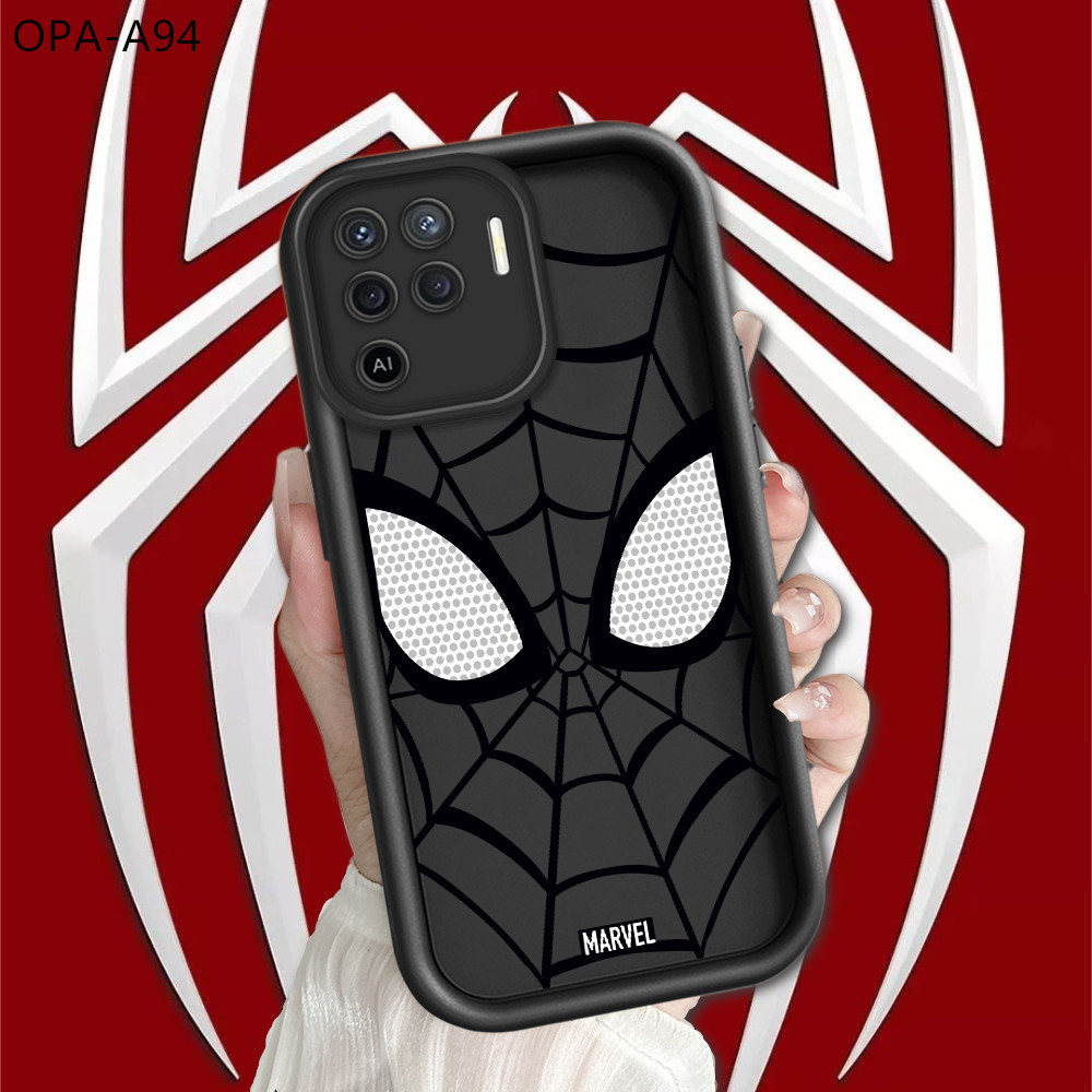 Oppo A94 เคสออปโป้ สำหรับ Case Cartoon Spider Hero เคสโทรศัพท์ Angel Eyes Ladder Cover