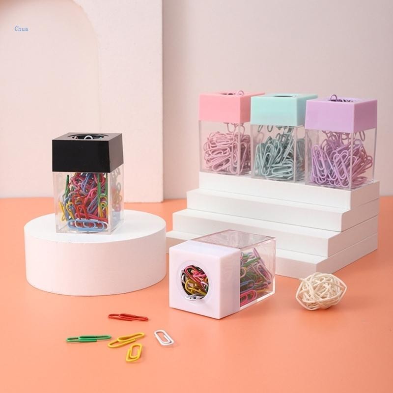 Chua ที ่ ใส ่ คลิปหนีบกระดาษกล ่ องเก ็ บ Home School Office Organizer