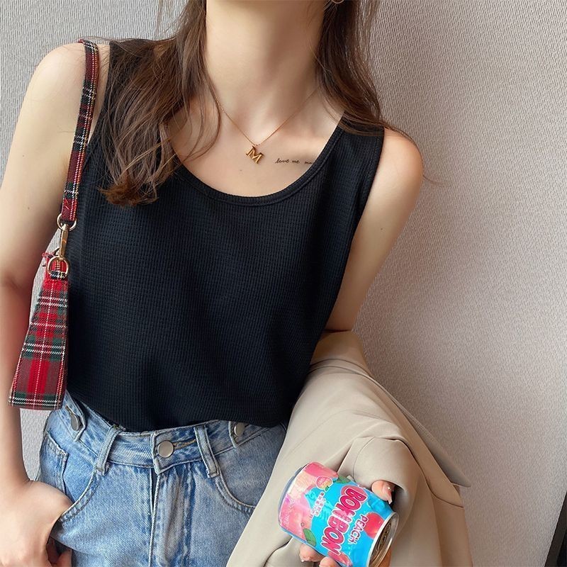 ส่งไวจากไทย⭐Summer⭐M-3XLสลิงขนาดเล็ก เสื้อกั๊ก ผู้หญิง ขนาดพลัส หลวม แขนกุด ท็อปส์ ราคา ถูกที่สุด ดีลบีเคเค แกลเลอรีภาพที่ 4