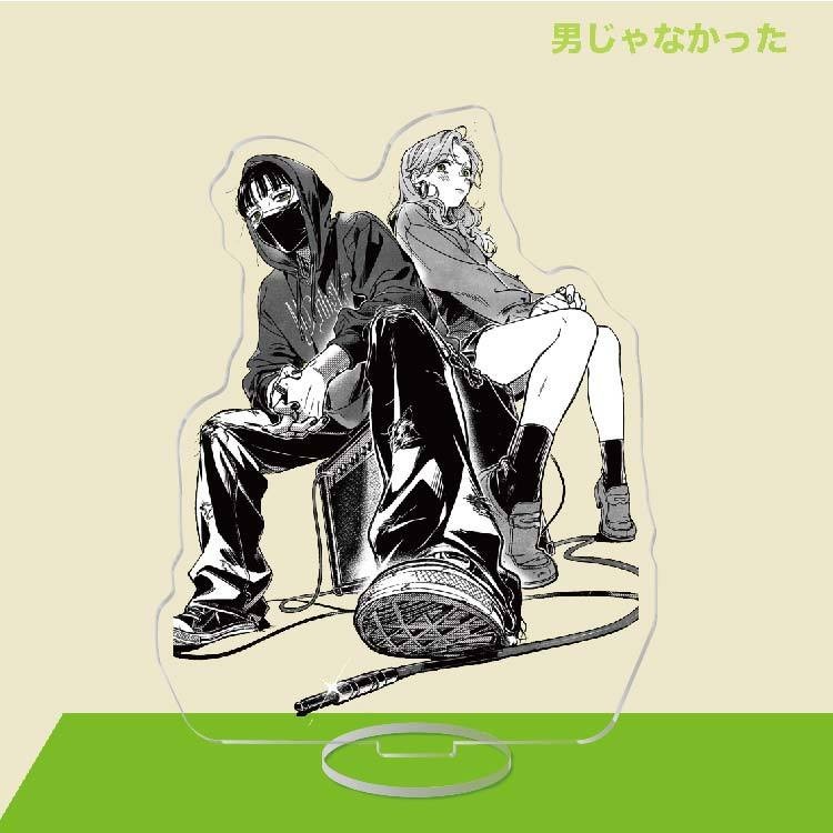 Mitsuki Koga Oozawa Ayaka ขาตั ้ งอะคริลิค Kininatteru Hito Ga Otoko Ja Nakatta รูปอะนิเมะสินค ้ าคอลเลกชันโต ๊ ะตกแต ่ ง