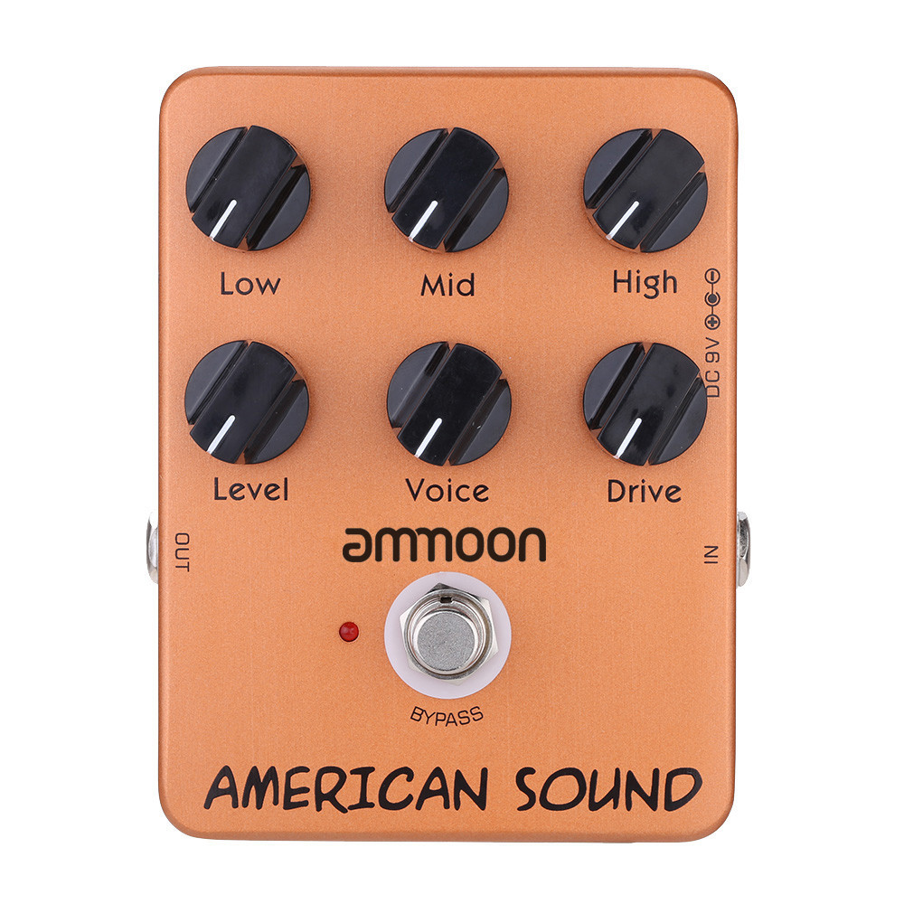 【 Sz1 】ammoon AP-13 American Sound Amp Simulator กีตาร ์ Effect Pedal True Bypass