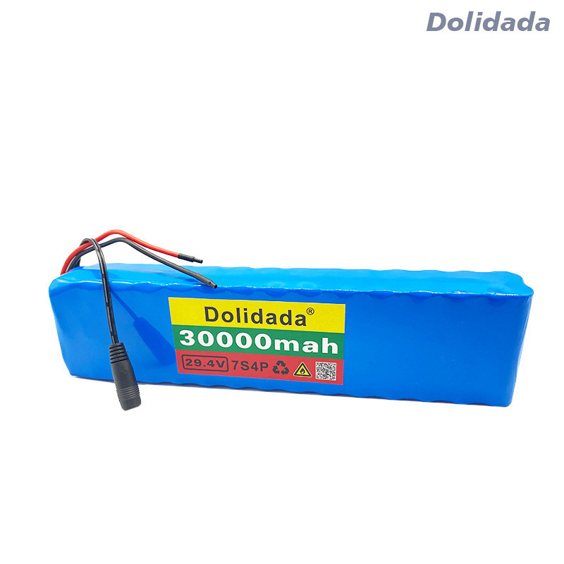 7S4P 18650 Lithium ion battery pack 24V 30000mAh Electric Bicycle Power Car Balance Car