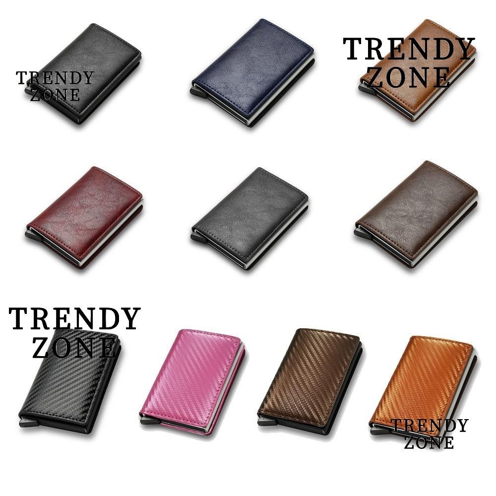 Trendyzone RFID Card Holder Leater ID Credit Protected Mens Wallet Creditcard Money Wallets