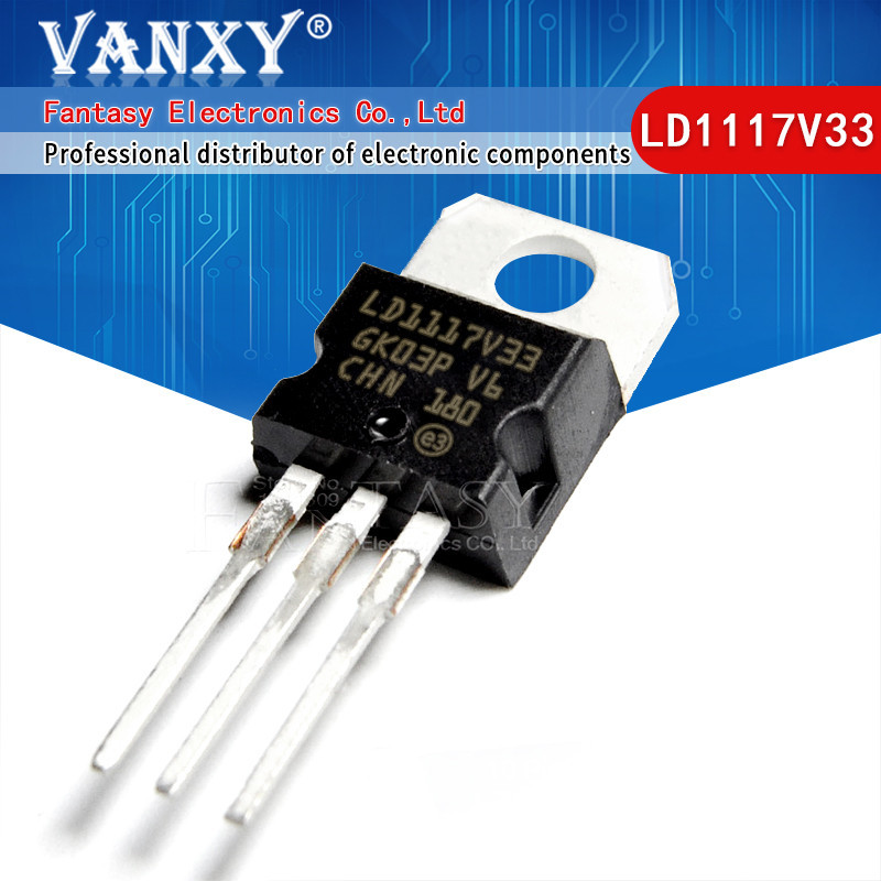 10PCS LD1117V33 TO-220 LD1117 3.3V LD1117AV33 LD1117V50 LD1117V18 LD1117V25 5V 1.8V 2.5V1117V50C อิเ