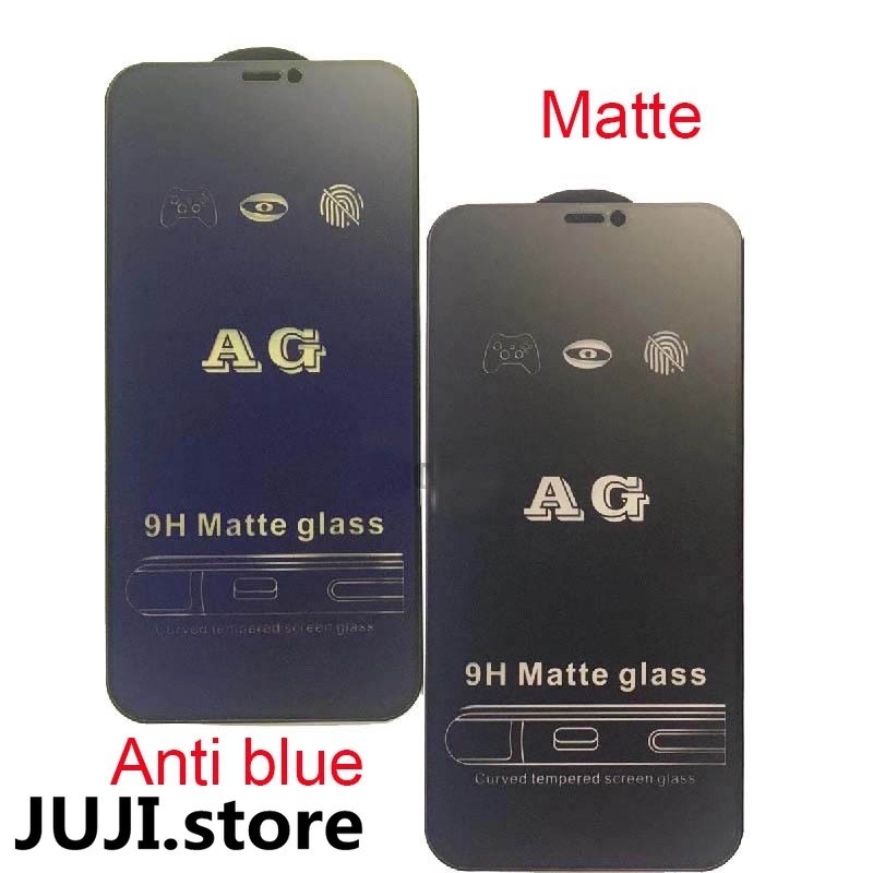 Juji Full 9D Matte Tempered Glass - iPhone 6 6s 7 8 X Xs Max Plus 11 12 13 Pro Max Mini SE 2020