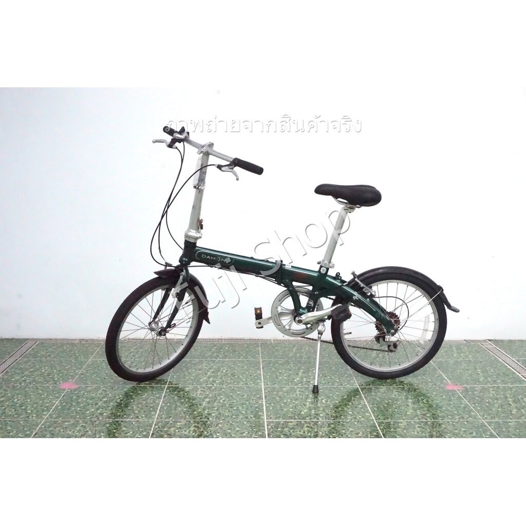 จักรยานพับได้ญี่ปุ่น - ล้อ 20 นิ้ว - มีเกียร์ - อลูมิเนียม - Dahon Route - สีเขียว [จักรยานมือสอง]