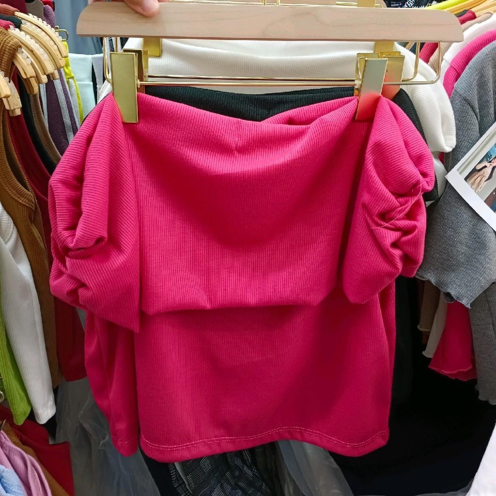 HPS เสื้อปาดไหล่ ผ้าร่องนิ่ม อก 42-50" นิ้ว