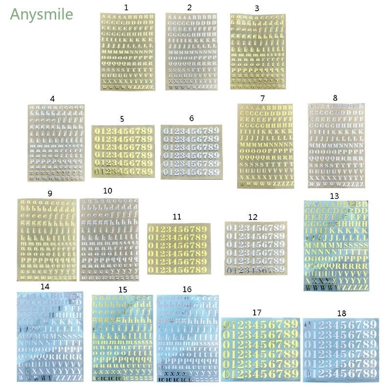 สติ๊กเกอร์ตัวอักษร แอนนี่ หมายเลขสติ๊กเกอร์โลหะรวมกันคําสติ๊กเกอร์เล็บสติ๊กเกอร์ศิลปะ