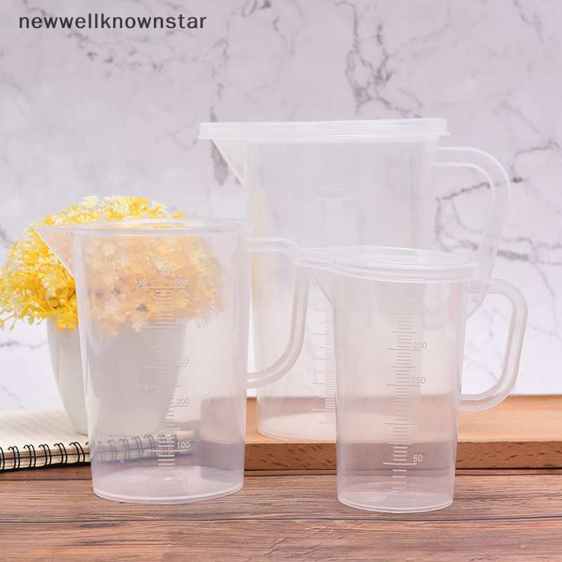 Newwellknownstar เหยือกวัดพลาสติกถ ้ วยหนาปิดผนึกห ้ องครัวอุปกรณ ์ ทําอาหาร CCB