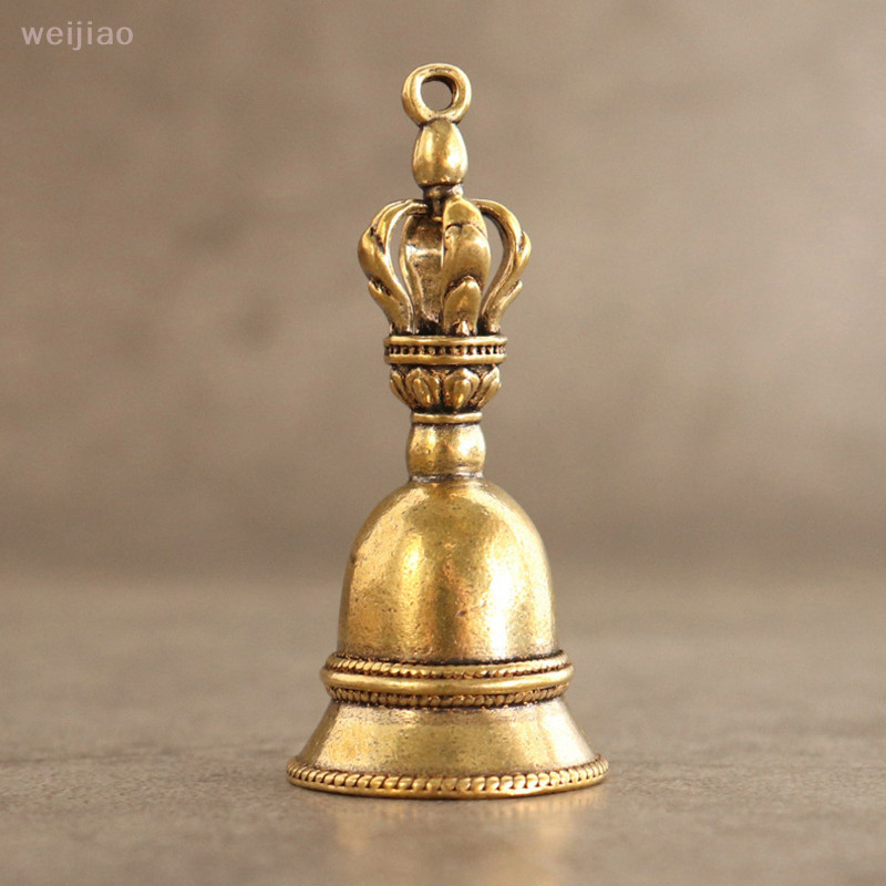 [ Wei ] กระดิ ่ งทองแดงย ้ อนยุคกระดิ ่ งลมงานฝีมือทองเหลือง Die-casg Wind Chimes Bronze Bell GOOD