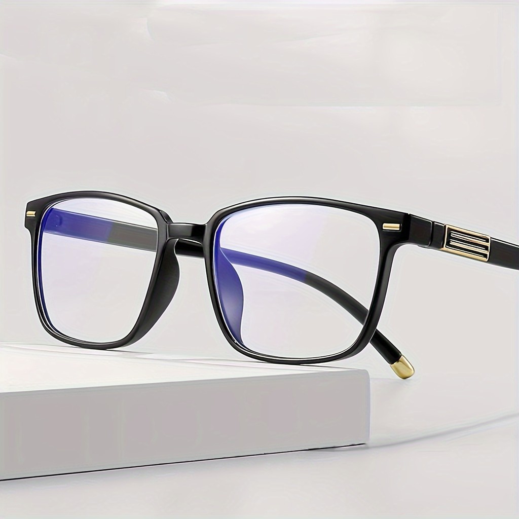 แว่นตาอ่านหนังสือผู้หญิงสไตล์ใหม่แฟชั่นสแควร์กรอบไล่ระดับสีแว่นตาผู้ชาย Retro High-Definition Blue Light Blocking สายตายาวแว่นตา (+ 0~+ 400)