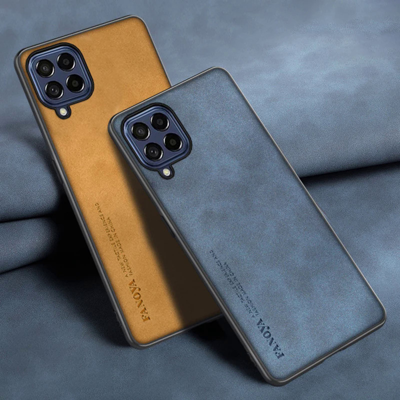 หรูหรา PU หนังสําหรับ Samsung Galaxy A12 A22 M12 M22 M32 4G ซิลิโคนป ้ องกันเคสโทรศัพท ์ สําหรับ Samsung A42 M42 5G