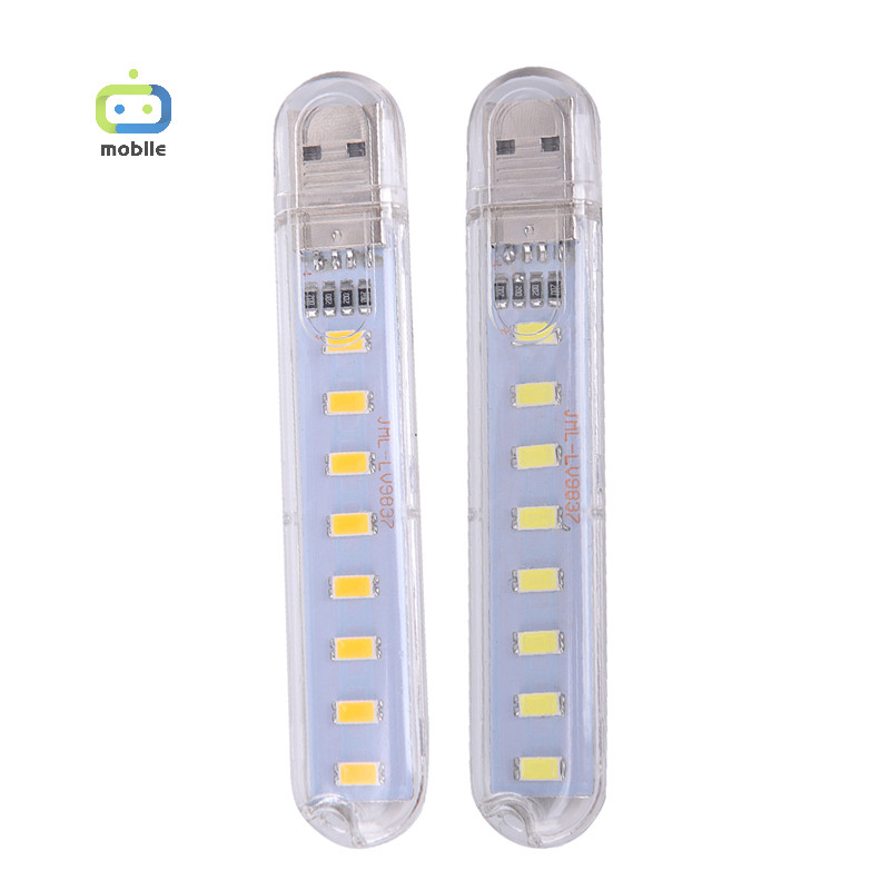 [maygood] LED แบบพกพา 5V 8 LED USB Lightg คอมพิวเตอร์โคมไฟพลังงานมือถือไฟกลางคืน {TH}