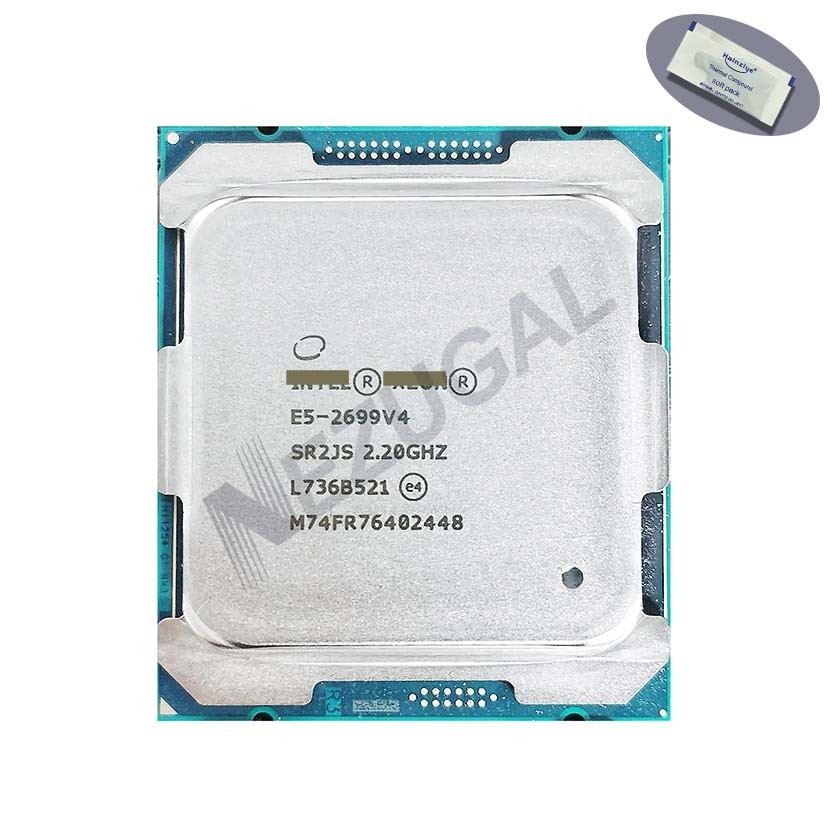 E5-2699V4 E5 2699V4 SR2JS 2.20 สูงสุด 3.60 Ghz DualDual Core 145W ซ็อกเก็ต 2011-3 โปรเซสเซอร์ CPU