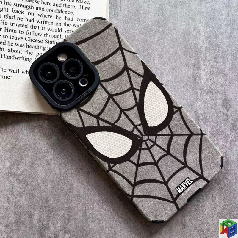 เคสสําหรับ Samsung A15/A55 A54/A34/A14/A13/A12/A52/A71/A72/A73/ A53/A10S/A30/A50S/A30S/A22/A33 เคสโทรศัพท์หนัง Spider-Man รวมทุกอย่าง