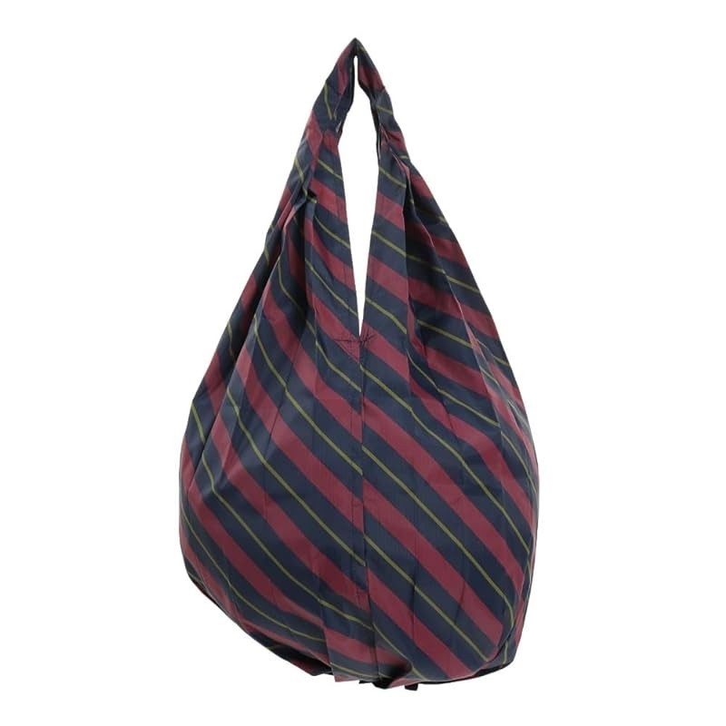 MARNA Shupatto Compact Bag Drop Diagonal Stripe Vertical Type Foldable Eco Bag S460NS