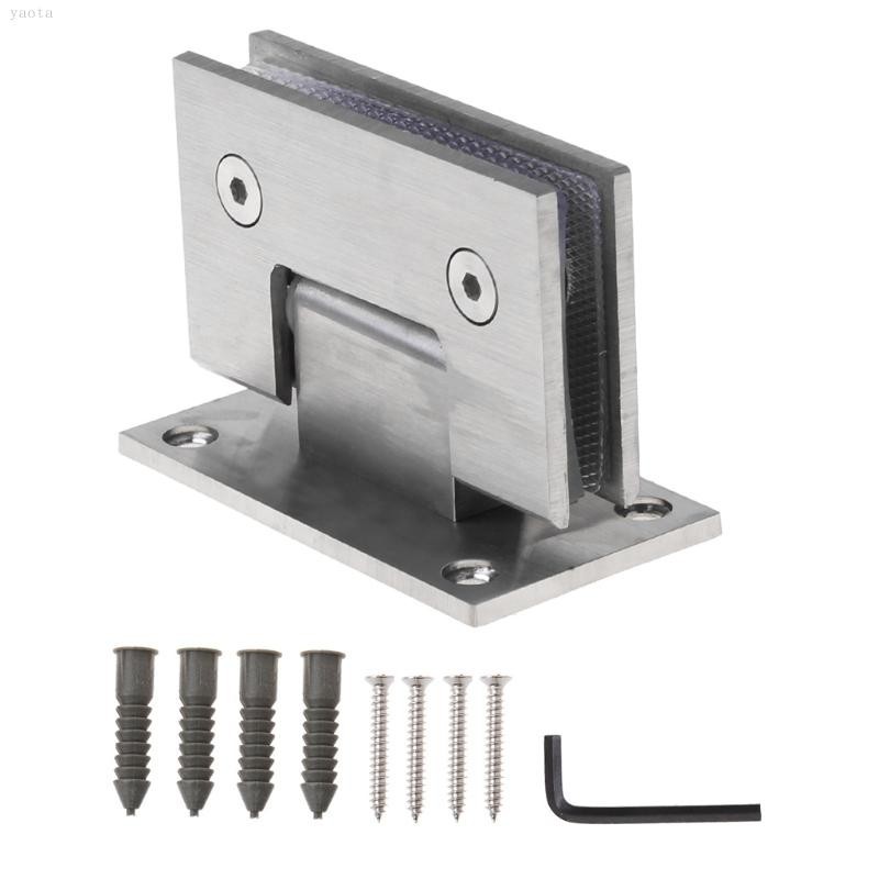 Yao 8-12 มม.บานพับประตูกระจกห ้ องน ้ ําประตูห ้ องอาบน ้ ํา Frameless Bracket ติดผนังประตู