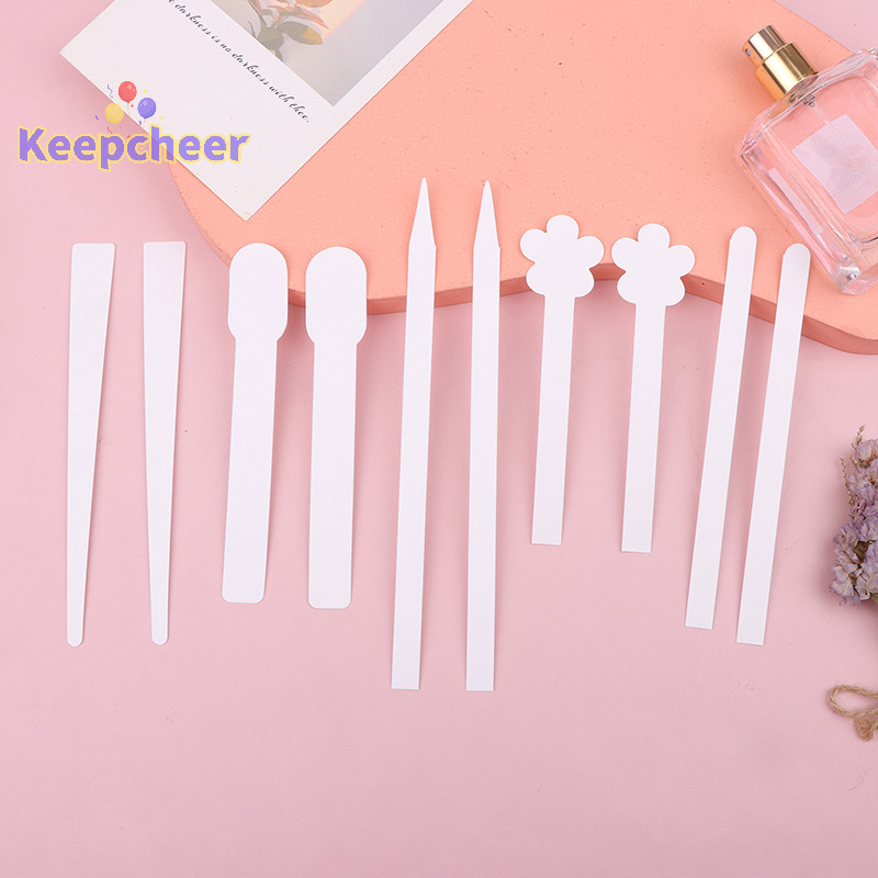 [Keepcheer] 100 ชิ้น/ล็อต Round Tesg Fragrance s Test Tester Paper Strips รูปทรงดอกไม้ [ใหม่]