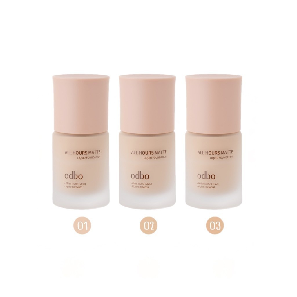 ของแท้·ส่งด่วน·ถูก Odbo All Hours Matte Liquid Foundation #OD4008 โอดีบีโอ ลิควิด ฟาวเดชั่น รองพื้น x 1 ชิ้น dayse
